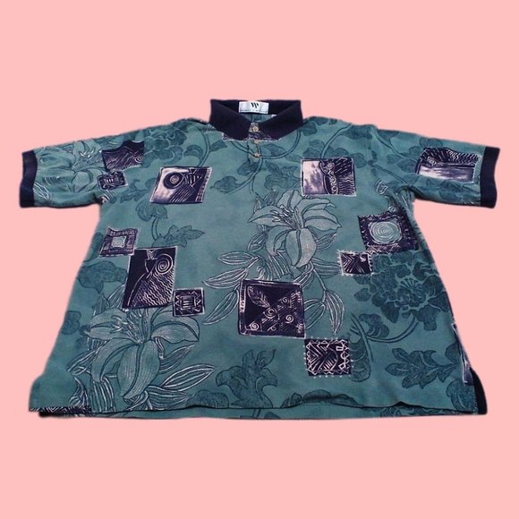 Thomas Wilson Men's Shirt Collar Polo Pullover S/S Cotton 3" Slits Size XL B&T - Picture 15 of 16